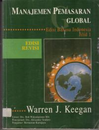 Image of MANAJEMEN PEMASARAN GLOBAL JILID 1