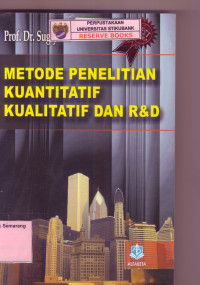 Image of METODE PENELITIAN 
KUANTITATIF
KUANTITATIF DAN R&D