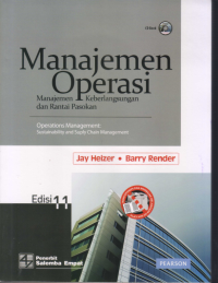 Image of MANAJEMEN OPERASI: MANAJEMEN KEBERLANGSUNGAN DAN RANTAI PASOKAN, EDISI 11