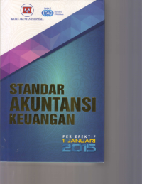 Image of STANDAR AKUNTANSI KEUANGAN per EFEKTIF 1 JANUARI 2015
