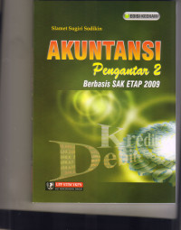 Image of AKUNTANSI PENGANTAR 2 BERBASIS SAK ETAP 2009, EDISI 6