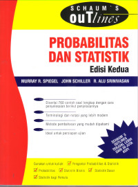 Image of SCHAUM'S OUTLINES: PROBABILITAS DAN STATISTIK, EDISI 2