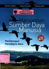 Image of MANAJEMEN SUMBER DAYA MANUSIA: MEMBANGUN PARADIGMA BARU