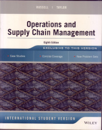 Image of OPERATIONS AND SUPPLY CHAIN MANAGEMENT, 8 ED.
