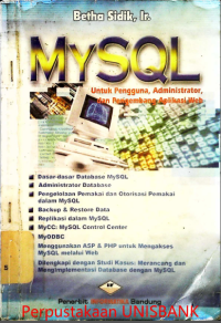 Image of MySQL untuk PENGGUNA,ADMINISTRATOR,dan PENGEMBANG APLIKASI WEB