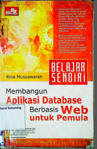 Image of BELAJAR SENDIRI MEMBANGUN APLIKASI DATABASE BERBASIS WEB UNTUK PEMULA