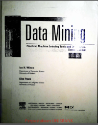 Image of DATA MINING:PRACTICAL MACHIN LEARNING TOOLS AND TECHNIQUES
