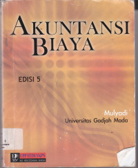 Image of AKUNTANSI BIAYA EDISI 5
