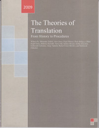 Image of THE THEORIES OF TRANSLATION : FROM HISTORY TO PROCEDURES