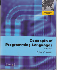 Image of CONCEPTS OF PROGRAMMING LANGUAGES, NINTH EDITION