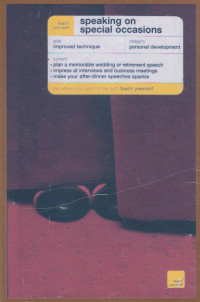 Image of SPEAKING ON SPECIAL OCCASIONS