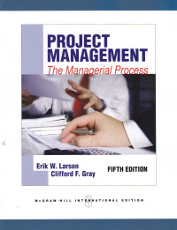 Image of PROJECT MANAGEMENT : THE MANAGERIAL PROCESS, FIFTH EDITION