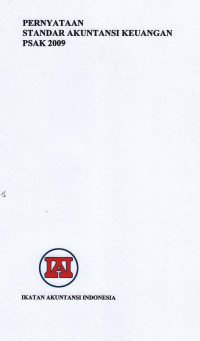 Image of PERNYATAAN STANDAR AKUNTANSI KEUANGAN PSAK 2009