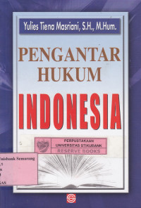 Image of PENGANTAR HUKUM INDONESIA