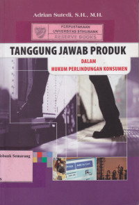 Image of TANGGUNGJAWAB PRODUK DALAM HUKUM PERLINDUNGAN KONSUMEN