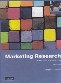 Image of MARKETING RESEARCH: AN APPLIED ORIENTATION, SIXTH EDITION