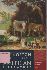 Image of THE NORTON ANTHOLOGY AMARICAN LITERATURE Beginning 1820  VOL.A Ed.8