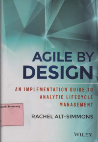 Image of AGILEBY DESIGN An Implementation Guide Analytic Lifecycle management