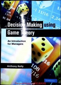 Image of DECISION MAKING USING GAME THEORY; An Introduction for Manager
