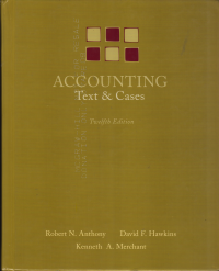 Image of ACCOUNTING  TEXT & CASES 12 ED