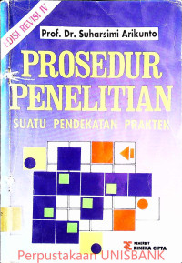 Image of PROSEDUR PENELITIAN SUATU PENDEKATAN PRAKTEK