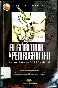 Image of ALGORITMA & PEMROGRAMAN : DALAM BAHASA PASCAL DAN C