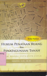Image of HUKUM PENATAAN RUANG DAN PENATAGUNAAN TANAH