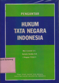 Image of PENGANTAR HUKUM TATA NEGARA INDONESIA