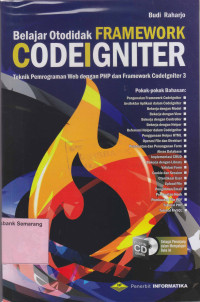 Image of BELAJAR OTODIDAK FRAMEWORK CODELGNITER