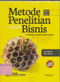 Image of METODE PENELITIAN untuk BISNIS; Ed.6 BUKU-2